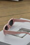 Black Ultraviolet 400 Protected Glass Pink Frame Women's Sunglasses - 5