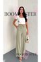 Women's Linen Elastic Waist Palazzo Trousers - Lined Relaxed Fit Loose Wide Leg Summer Palazzo - 3