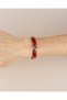 Porcelain Coated Three Color Triangle Elastic Bracelet - 8
