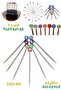 200 Colorful Cocktail Toothpicks - Smiling Face Mixed Color Birthday Engagement Promise Bead Toothpicks