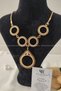 4 Quarter 1 Full Gold Chain Necklace, Quarter Gold Necklace, Five Gold Bars Necklace |   Sun Model - 2