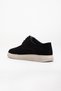 Genuine Leather Suede Men's Casual Shoes Black Tied Beige Sole - 5