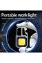 W5138 black COB Keychain Work Light with Battery Display 8Mode Rechargeable High Lumens Portable LED - 2
