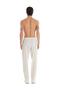Men's Viscous Linen Claret Red Striped Cream Single Bottom C2T2N7O04 - 3