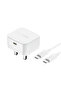 شاحن سريع من بالم - 1 من النوع C - 20 وات - كابل USB-C إلى USB-C - 60 وات - 20 فولت - 3 أمبير - 1 متر