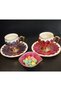 Zühre Porcelain Hand Painted Set of 2 Coffee Cups - 4