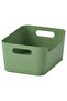 UPPDATERA Box, Green, 24x17 cm – Durable & Recycled Plastic Storage Organizer
