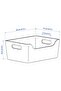 UPPDATERA Box, Green, 24x17 cm – Durable & Recycled Plastic Storage Organizer - 7