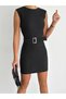 Women's Zra Striped Mini Dress - Black - 2