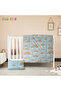 7-Piece Baby Crib Sleeping Set, Dreamy Rainbow Skies Cot Set, Size: 70 x 130 cm - 6