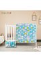 7-Piece Baby Crib Sleeping Set, Color Splash Plaids Cot Set, Size: 70 x 130 cm - 6