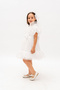 Lacy Balloon Sleeve Detailed Bow Girl's Evening Dress - 5