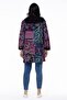 Long Sleeve Hooded Tamay Flannel Autumn and Winter Coat Plum Mrd - 2