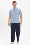Şile Bezi Men's Summer Shalwar Trousers Navy Blue Lcvt