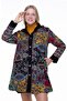 Long Sleeve Hooded Tamay Flannel Autumn and Winter Coat Black Syh - 4