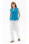 Şile Bezi Women's Summer Baggy Trousers White Byz - 2
