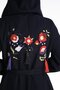 Long Sleeve Flannel Hazel Double Pocket Belt Detailed Autumn and Winter Jacket Black Black - 4