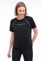 Anisa Women's Black Round Neck T-Shirt