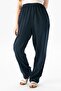 Şile Bezi Women's Summer Shalwar Trousers Navy Blue Lcvt - 5