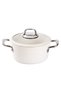 DELUXE CREAM CERAMIC 8 PIECE COOKWARE SET - 4