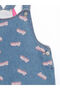 Alita City Lcw Kids Blue Denim Printed Girls' Dress with a Difference - 4