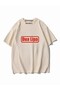 Beige Dua Lipa Photo Detail Front/Rear Printed Oversize Unisex T-Shirt - 2