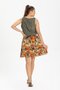 Nesrin Voile Short Summer Skirt Orange Trnc - 3