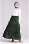Long Şile Cloth Lace Summer Skirt Green Ysl - 5