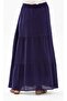 Long Sile Cloth Lace Summer Skirt Purple Purple - 3
