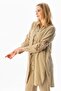 Long Sleeve Deck Shirt Collar Summer Muslin Tunic Mink Vzn