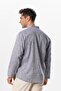 Long Sleeve Shiled Cloth Single Pocket Prevailing Collar Men's Summer T-shirt Melted Purple Krcmr - 2