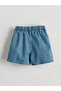 Lcw Kids Buy Elastic Waist Printed Girls' Jean Shorts - 2