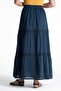 Long Şile Fabric Lace Summer Skirt Petrol Ptrl - 3
