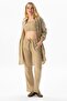 Long Sleeve Deck Shirt Collar Summer Muslin Tunic Mink Vzn - 6