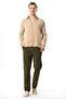 Long Sleeve Muslin Summer Men's Shirt Mink Vzn