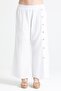 Izel Slit-Slit Summer Muslin Trousers White Byz