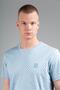 Regular Men's Crew Neck Foggy Blue T-Shirt - 3