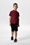 Short Sleeve Slub Cotton Bodrum Summer Boys' T-Shirt Dark Claret Red 3068 - 5
