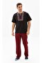 Şile Bezi Pocketed Summer Men's Trousers Claret Red Brd