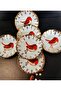 Porcelain Hand Painted Bird Model Tea Plate for Six People - 5