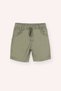 Baby Boy Khaki Shorts with Elastic Waistband and Cord Detail