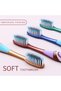 6 toothbrushes Adult soft bristled toothbrush Large brush head 6 independent packages for Men and wo - 3