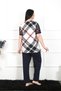 Fashion Line Women's 5Xl-6Xl-7Xl-8Xl Large Size Short Sleeve Pajamas Suit 75003 - 4