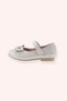 Baby Girl White Ballerinas with Ribbon Detail