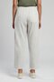 Alberta normal waist tapered cut narrow leg ecru women's trousers - 2