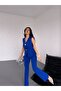Women's Big Button Detailed Vest Pants Double Set - 4