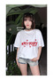 White Katy Perry When I'M Gone Front/Back Printed Oversize Unisex T-Shirt -Mingalondon - 2