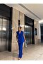 Tie-Detail Double Belted Blazer Vest Trousers Set - 4