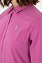 Women's Fuchsia Long Sleeve Basic Shirt 50298112 -Vr023 - 7