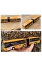 لعبة الحافلة Gusseted City Bus Bus Metrobus أصفر 22 سم سحب وإسقاط - 8